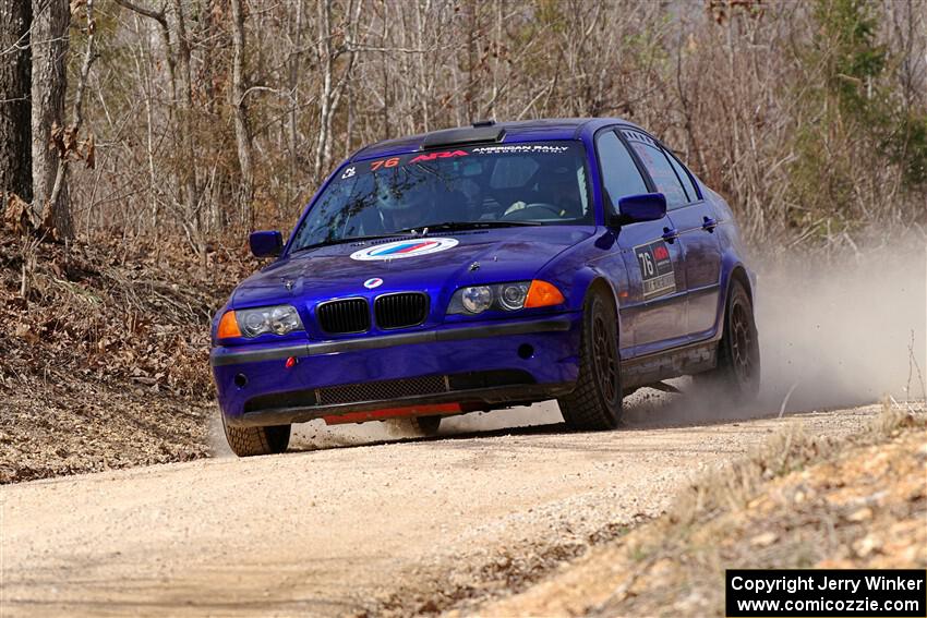 Mike Erickson / Eric Schlee BMW 323i on SS1, Hazel Creek I.