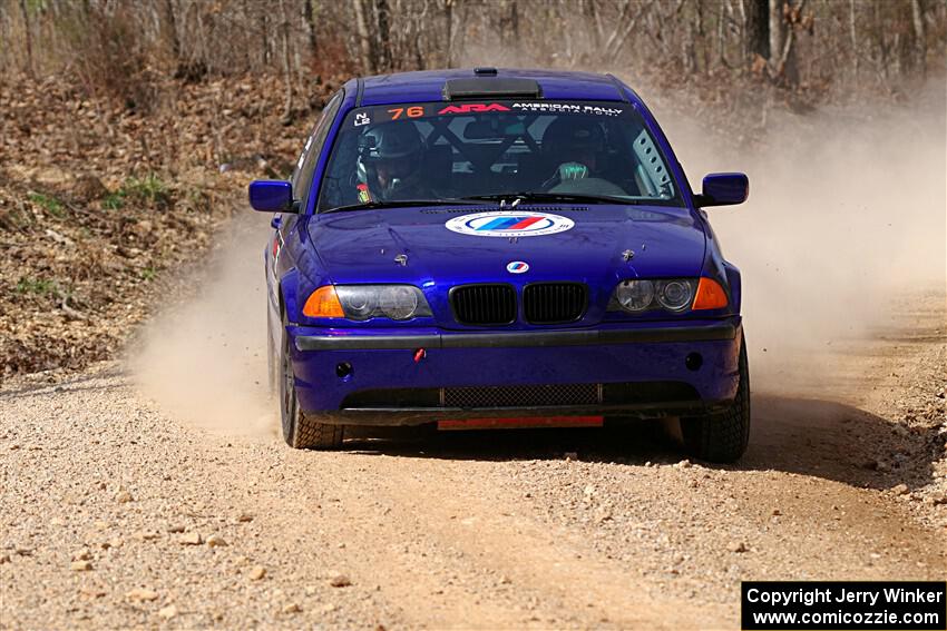 Mike Erickson / Eric Schlee BMW 323i on SS1, Hazel Creek I.