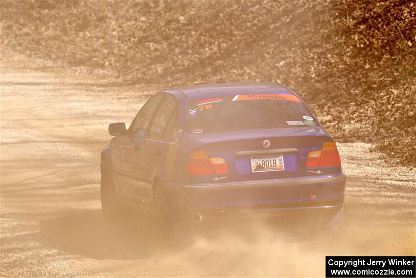 Mike Erickson / Eric Schlee BMW 323i on SS1, Hazel Creek I.