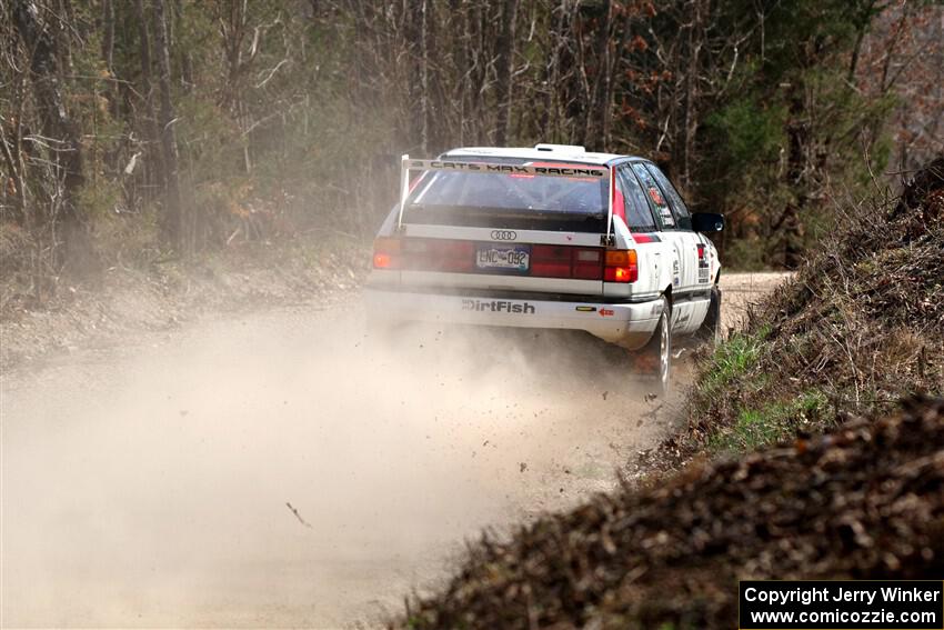 Drew Carlson / Cindi Carlson Audi 200 Avant Quattro on SS1, Hazel Creek I.