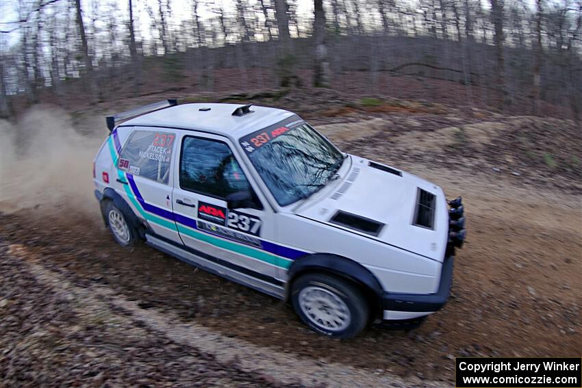 Micah Nickelson / Tyler Ptacek VW Golf on SS4, Hazel Creek II.