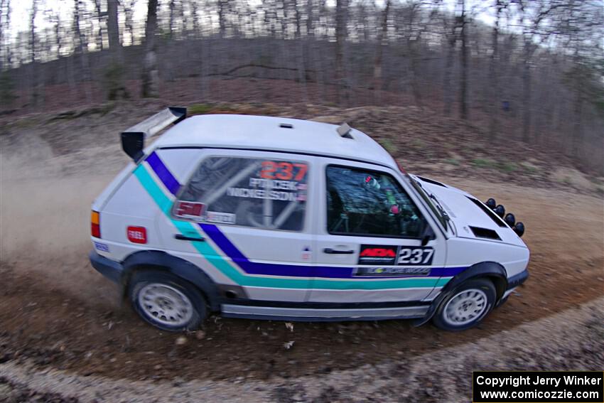 Micah Nickelson / Tyler Ptacek VW Golf on SS4, Hazel Creek II.