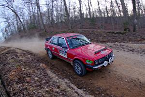 Levi Johnson / Griffin Johnson BMW 325e on SS4, Hazel Creek II.