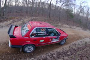 Levi Johnson / Griffin Johnson BMW 325e on SS4, Hazel Creek II.
