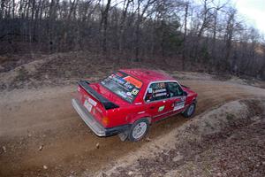 Levi Johnson / Griffin Johnson BMW 325e on SS4, Hazel Creek II.