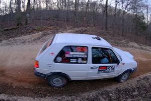 Josh Nykanen / Lars Anderson VW GTI on SS4, Hazel Creek II.