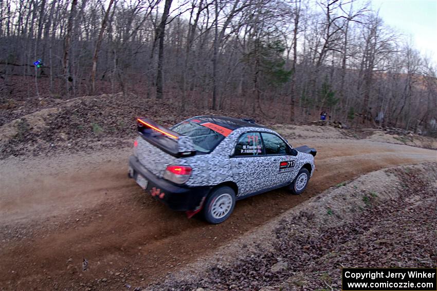 Peter Farrow / Michael Farrow Subaru WRX on SS4, Hazel Creek II.