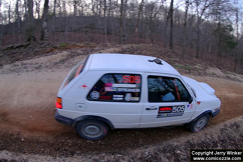 Josh Nykanen / Lars Anderson VW GTI on SS4, Hazel Creek II.