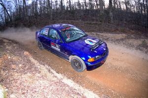 Mike Erickson / Eric Schlee BMW 323i on SS4, Hazel Creek II.