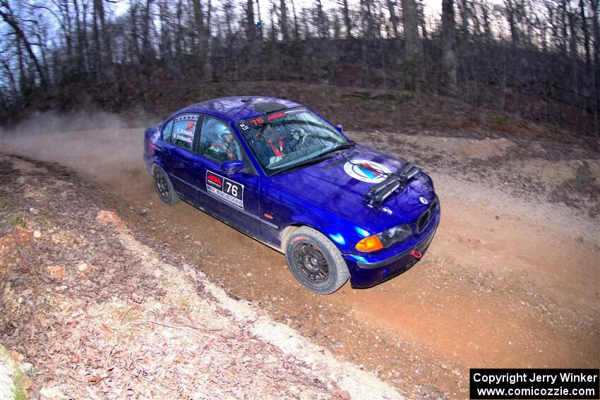 Mike Erickson / Eric Schlee BMW 323i on SS4, Hazel Creek II.