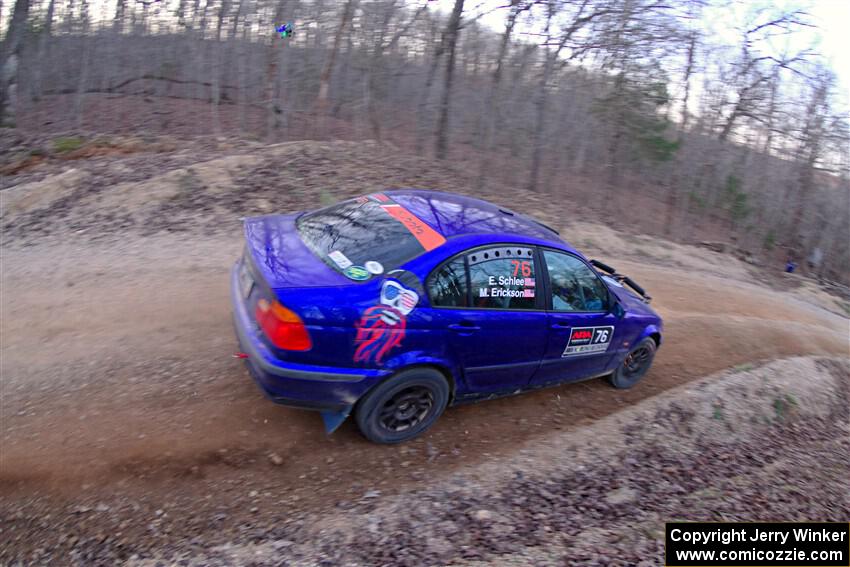 Mike Erickson / Eric Schlee BMW 323i on SS4, Hazel Creek II.