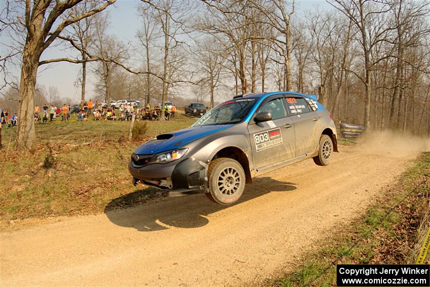 Drew Staples / Glen Ray Subaru Impreza on SS9, KP to Ollie Long II.