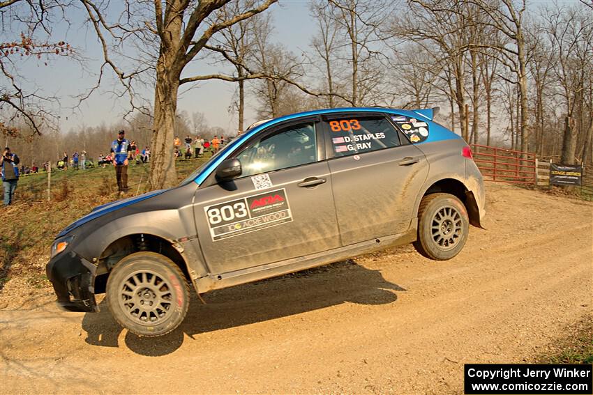 Drew Staples / Glen Ray Subaru Impreza on SS9, KP to Ollie Long II.