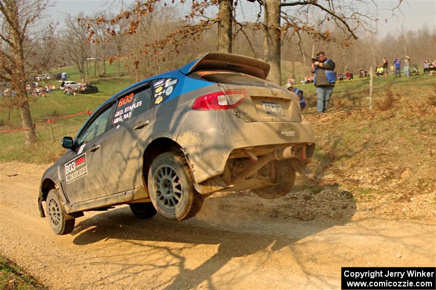 Drew Staples / Glen Ray Subaru Impreza on SS9, KP to Ollie Long II.