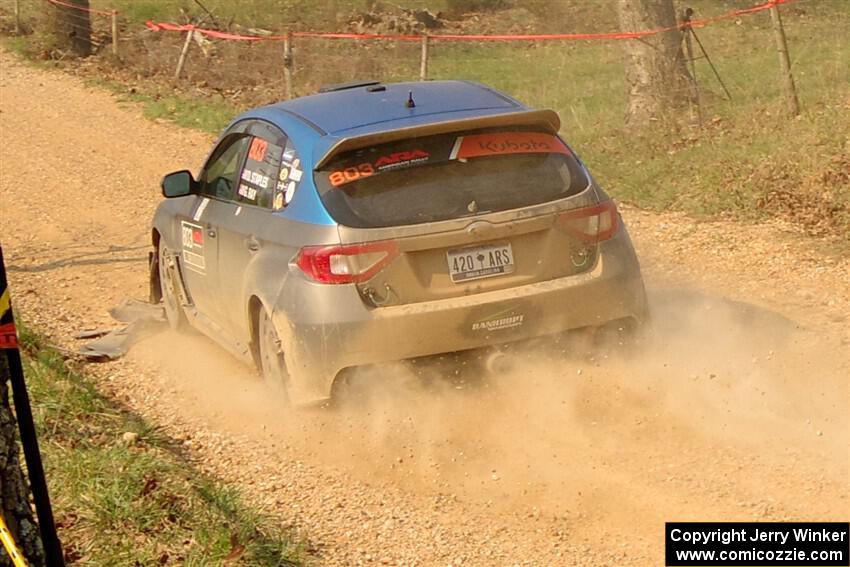 Drew Staples / Glen Ray Subaru Impreza on SS9, KP to Ollie Long II.