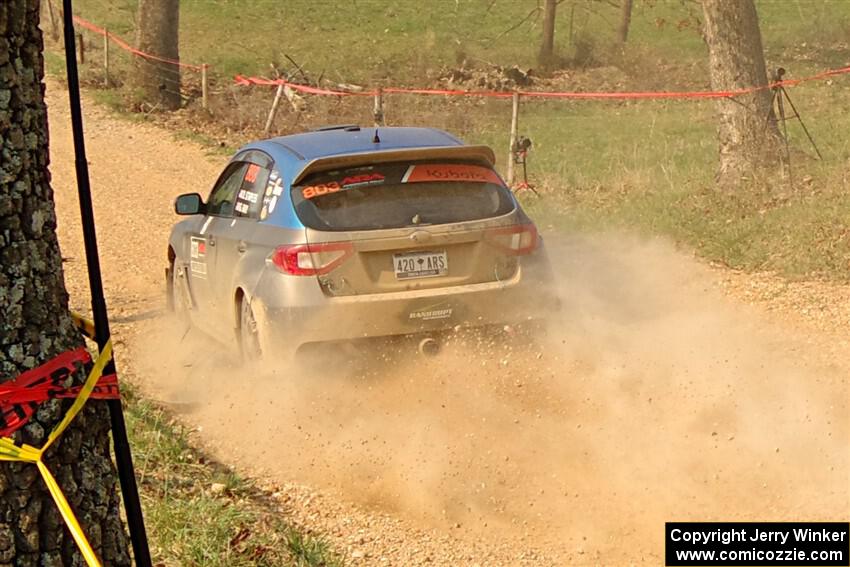 Drew Staples / Glen Ray Subaru Impreza on SS9, KP to Ollie Long II.