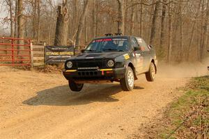 Andy Cowan / John Vinti VW Jetta VR6 on SS9, KP to Ollie Long II.