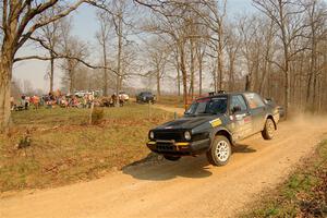 Andy Cowan / John Vinti VW Jetta VR6 on SS9, KP to Ollie Long II.
