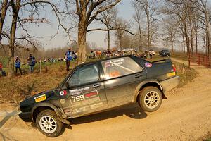 Andy Cowan / John Vinti VW Jetta VR6 on SS9, KP to Ollie Long II.