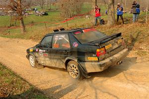 Andy Cowan / John Vinti VW Jetta VR6 on SS9, KP to Ollie Long II.