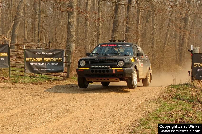 Andy Cowan / John Vinti VW Jetta VR6 on SS9, KP to Ollie Long II.