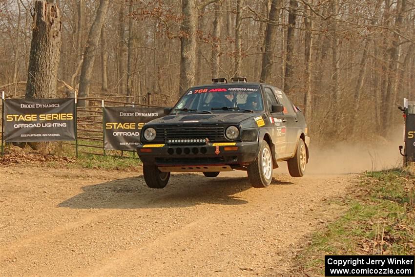 Andy Cowan / John Vinti VW Jetta VR6 on SS9, KP to Ollie Long II.