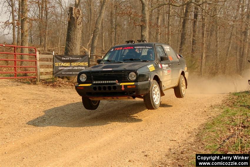 Andy Cowan / John Vinti VW Jetta VR6 on SS9, KP to Ollie Long II.