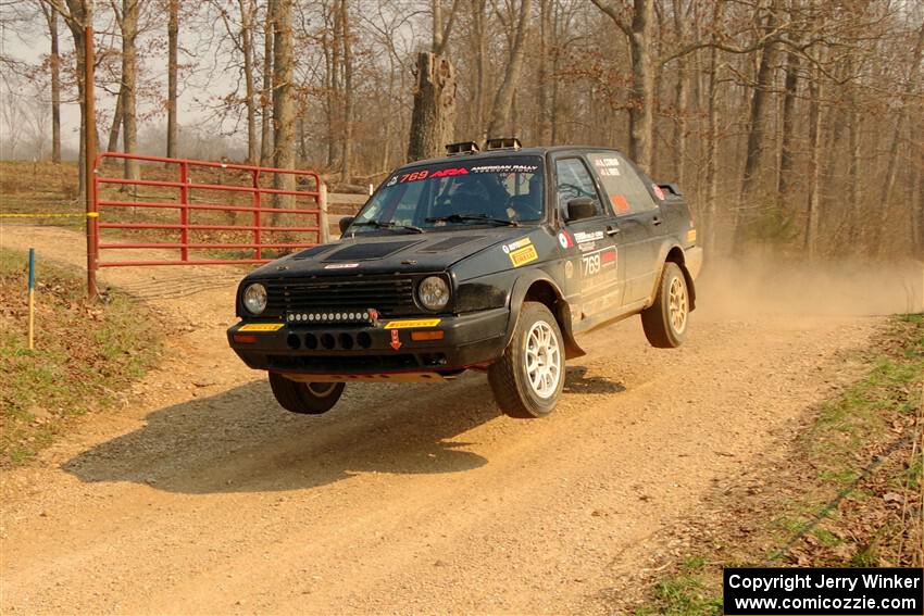 Andy Cowan / John Vinti VW Jetta VR6 on SS9, KP to Ollie Long II.