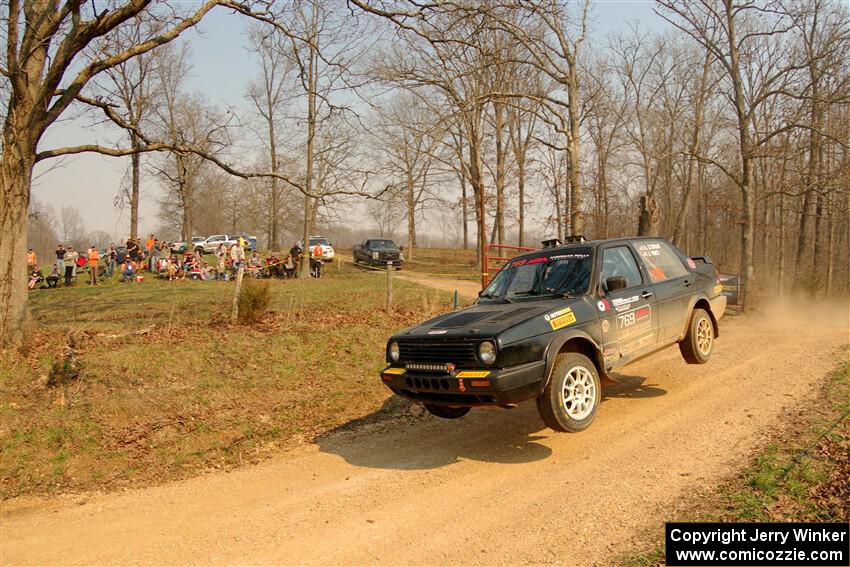 Andy Cowan / John Vinti VW Jetta VR6 on SS9, KP to Ollie Long II.