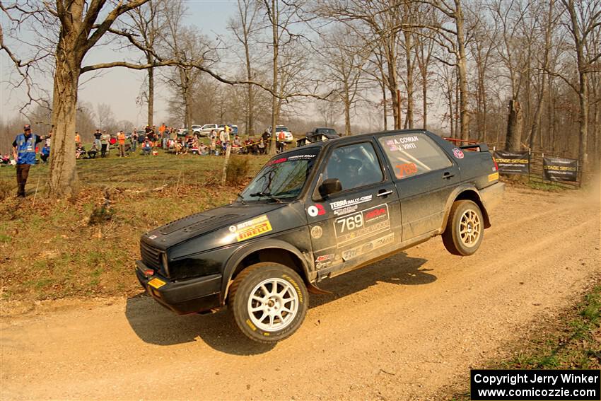 Andy Cowan / John Vinti VW Jetta VR6 on SS9, KP to Ollie Long II.