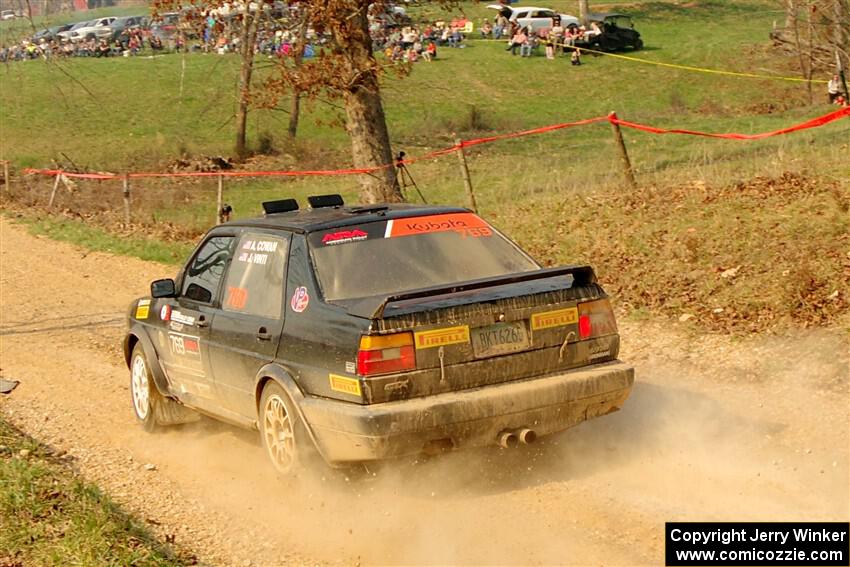 Andy Cowan / John Vinti VW Jetta VR6 on SS9, KP to Ollie Long II.