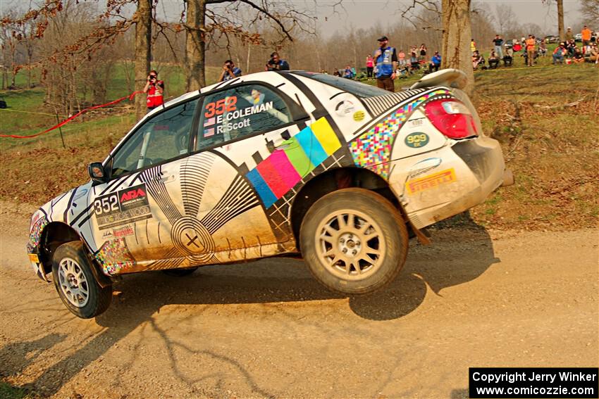 Eliza Coleman / Ryan Scott Subaru Impreza on SS9, KP to Ollie Long II.