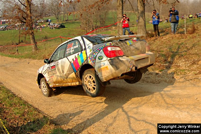 Eliza Coleman / Ryan Scott Subaru Impreza on SS9, KP to Ollie Long II.