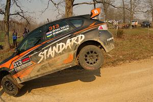 Nick Pysklyvets / Roman Romanchuk Subaru WRX STi on SS9, KP to Ollie Long II.