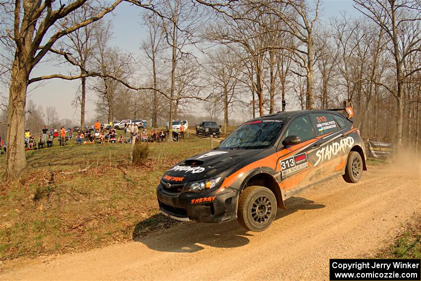 Nick Pysklyvets / Roman Romanchuk Subaru WRX STi on SS9, KP to Ollie Long II.