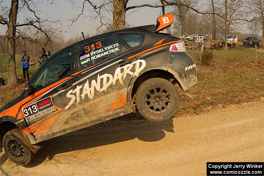 Nick Pysklyvets / Roman Romanchuk Subaru WRX STi on SS9, KP to Ollie Long II.