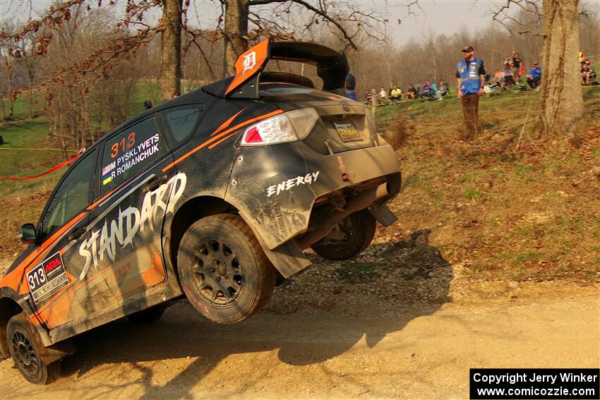 Nick Pysklyvets / Roman Romanchuk Subaru WRX STi on SS9, KP to Ollie Long II.