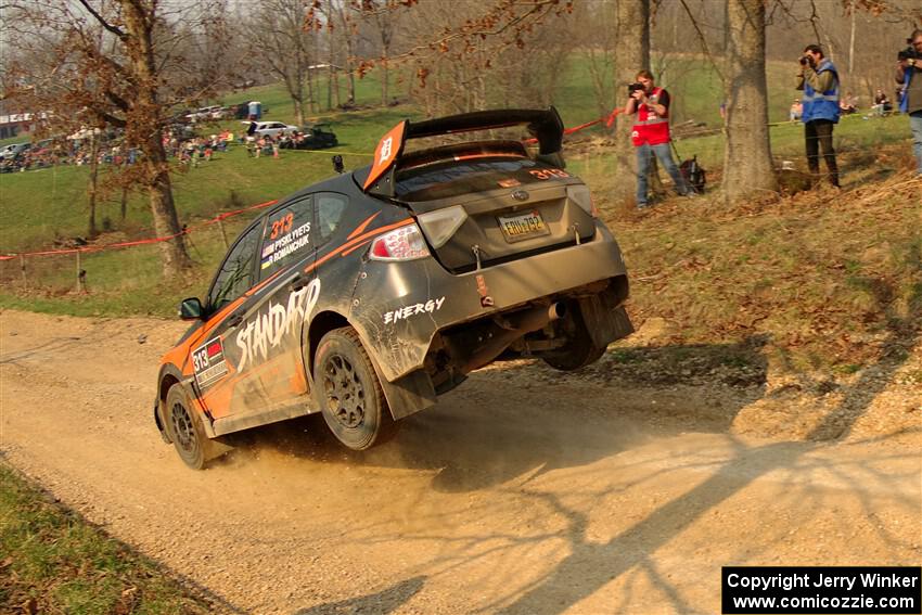 Nick Pysklyvets / Roman Romanchuk Subaru WRX STi on SS9, KP to Ollie Long II.