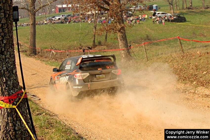 Nick Pysklyvets / Roman Romanchuk Subaru WRX STi on SS9, KP to Ollie Long II.