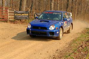 Madelyn Tabor / Sophia McKee Subaru WRX on SS9, KP to Ollie Long II.