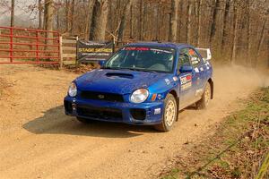 Madelyn Tabor / Sophia McKee Subaru WRX on SS9, KP to Ollie Long II.