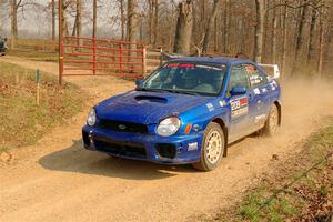 Madelyn Tabor / Sophia McKee Subaru WRX on SS9, KP to Ollie Long II.