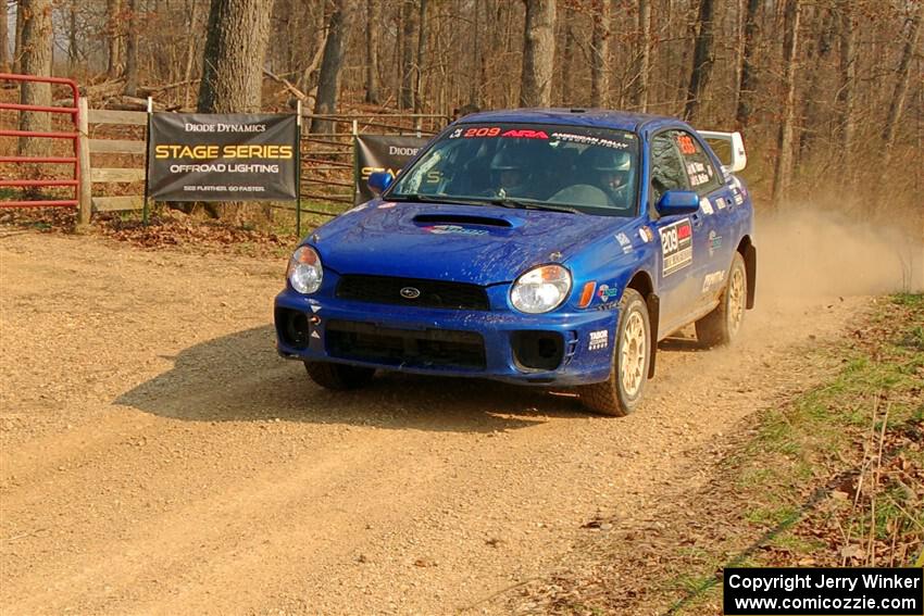 Madelyn Tabor / Sophia McKee Subaru WRX on SS9, KP to Ollie Long II.