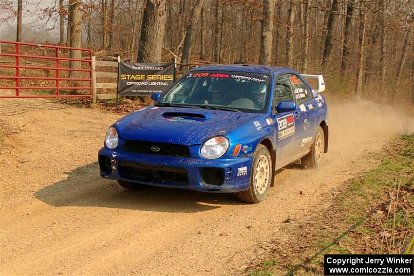 Madelyn Tabor / Sophia McKee Subaru WRX on SS9, KP to Ollie Long II.