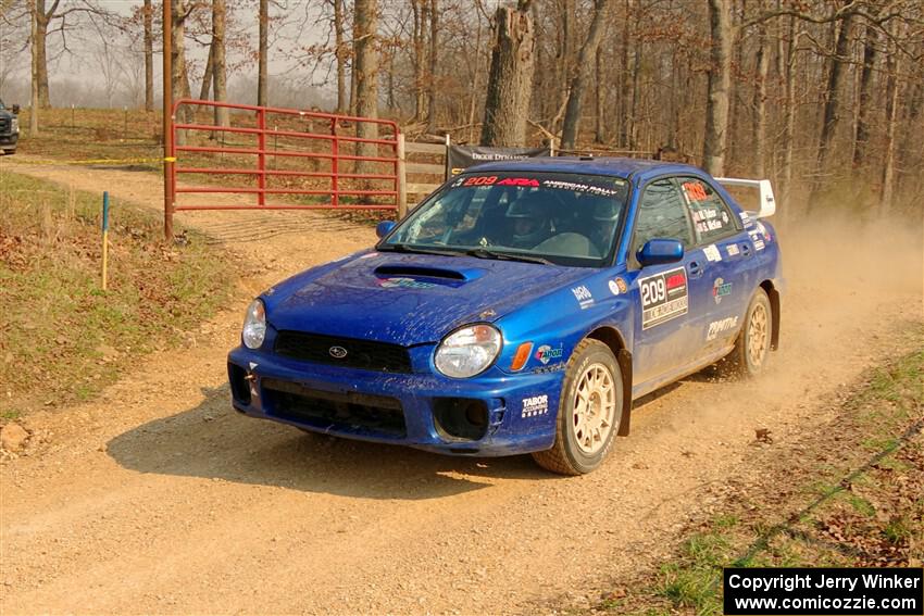 Madelyn Tabor / Sophia McKee Subaru WRX on SS9, KP to Ollie Long II.