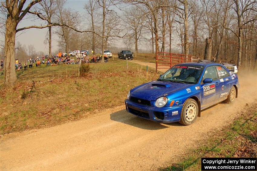 Madelyn Tabor / Sophia McKee Subaru WRX on SS9, KP to Ollie Long II.