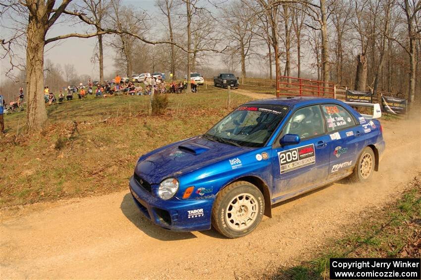 Madelyn Tabor / Sophia McKee Subaru WRX on SS9, KP to Ollie Long II.