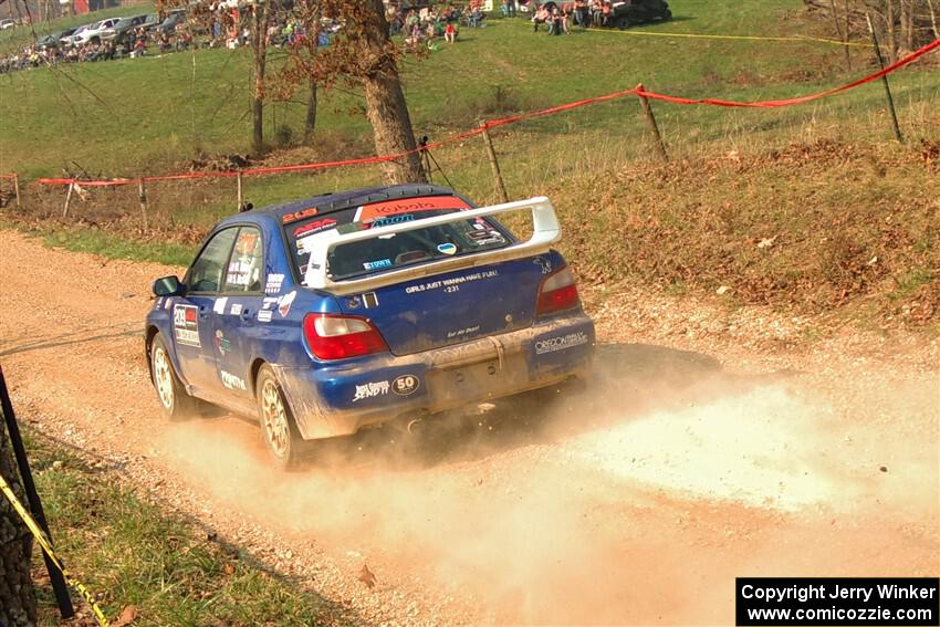 Madelyn Tabor / Sophia McKee Subaru WRX on SS9, KP to Ollie Long II.