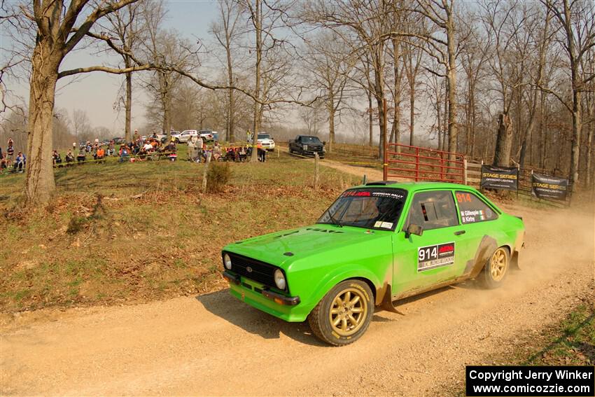 Michael Gillespie / Brian Kirby Ford Escort Mk II on SS9, KP to Ollie Long II.