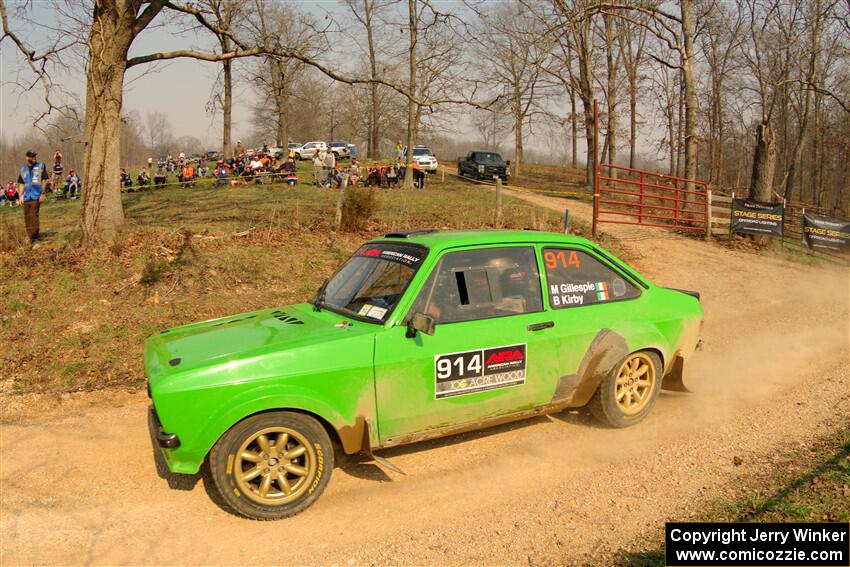 Michael Gillespie / Brian Kirby Ford Escort Mk II on SS9, KP to Ollie Long II.